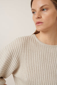 Quinn Top - Oat Melange-KOWTOW-P&amp;K The General Store