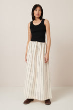 Load image into Gallery viewer, Linear Skirt - Greige Pinstripe-KOWTOW-P&amp;K The General Store
