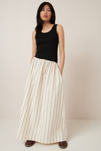 Load image into Gallery viewer, Linear Skirt - Greige Pinstripe-KOWTOW-P&amp;K The General Store
