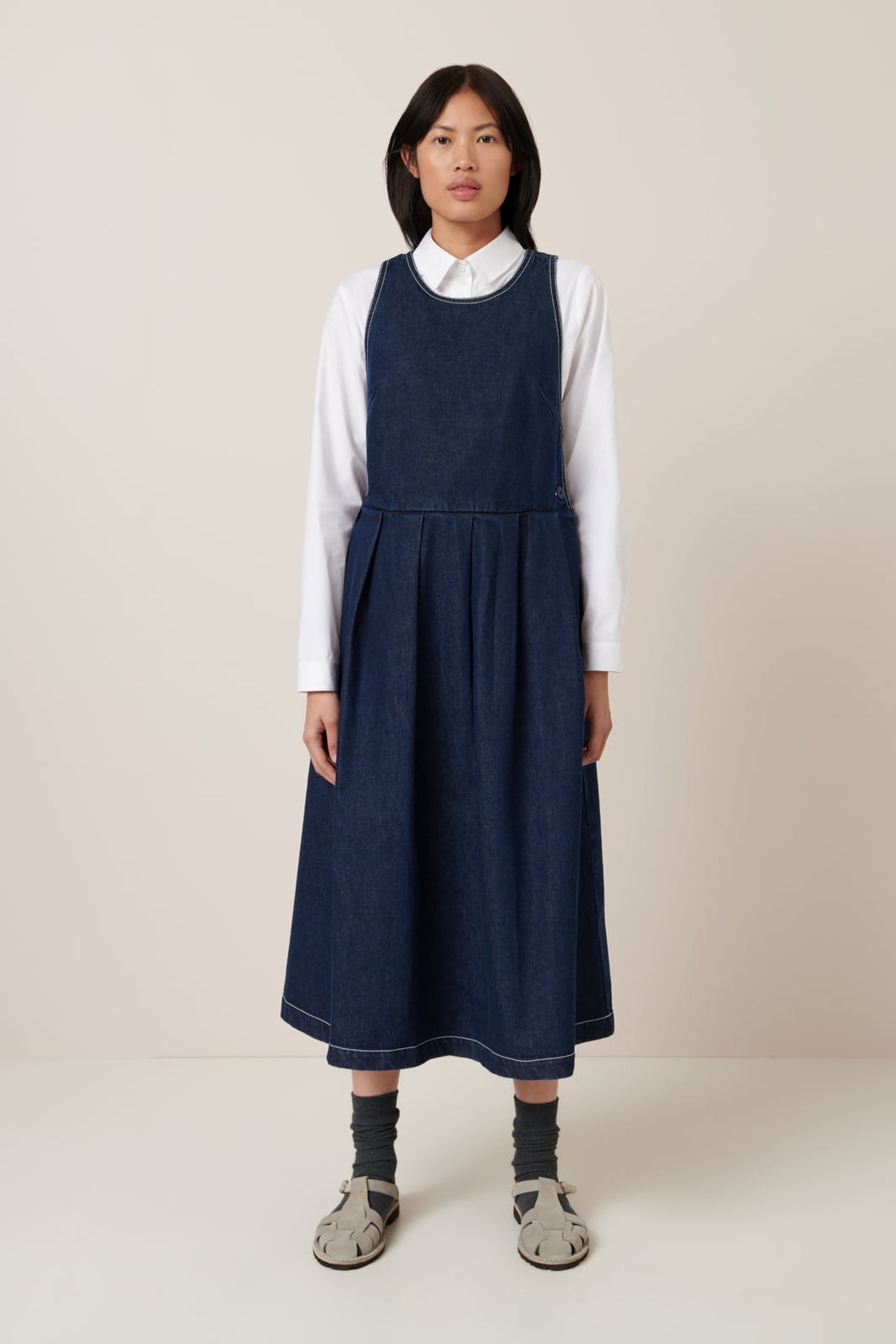Apron Dress - Indigo Denim-KOWTOW-P&K The General Store
