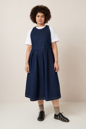 Apron Dress - Indigo Denim-KOWTOW-P&amp;K The General Store