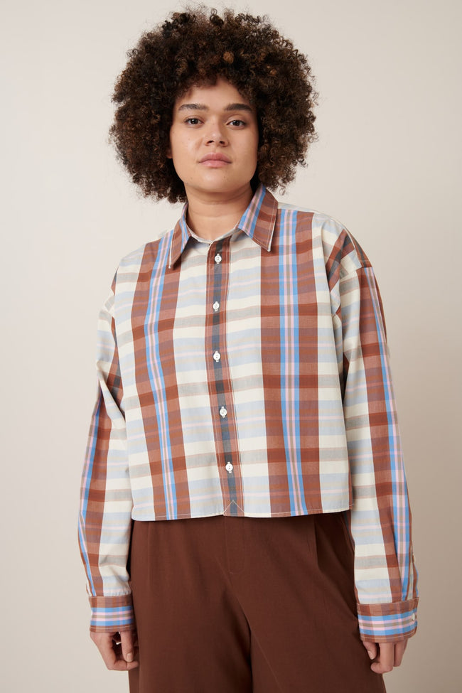 Lauren Shirt - Terra Check-KOWTOW-P&amp;K The General Store