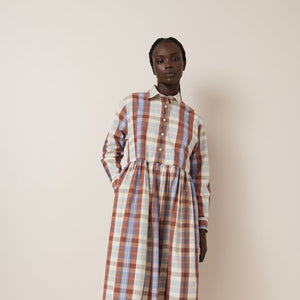 Lee Dress - Terra Check-KOWTOW-P&amp;K The General Store