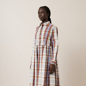 Lee Dress - Terra Check-KOWTOW-P&amp;K The General Store