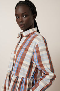 Lee Dress - Terra Check-KOWTOW-P&amp;K The General Store
