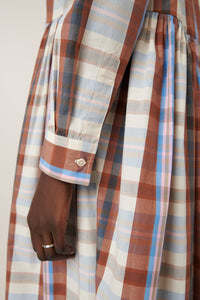 Lee Dress - Terra Check-KOWTOW-P&amp;K The General Store