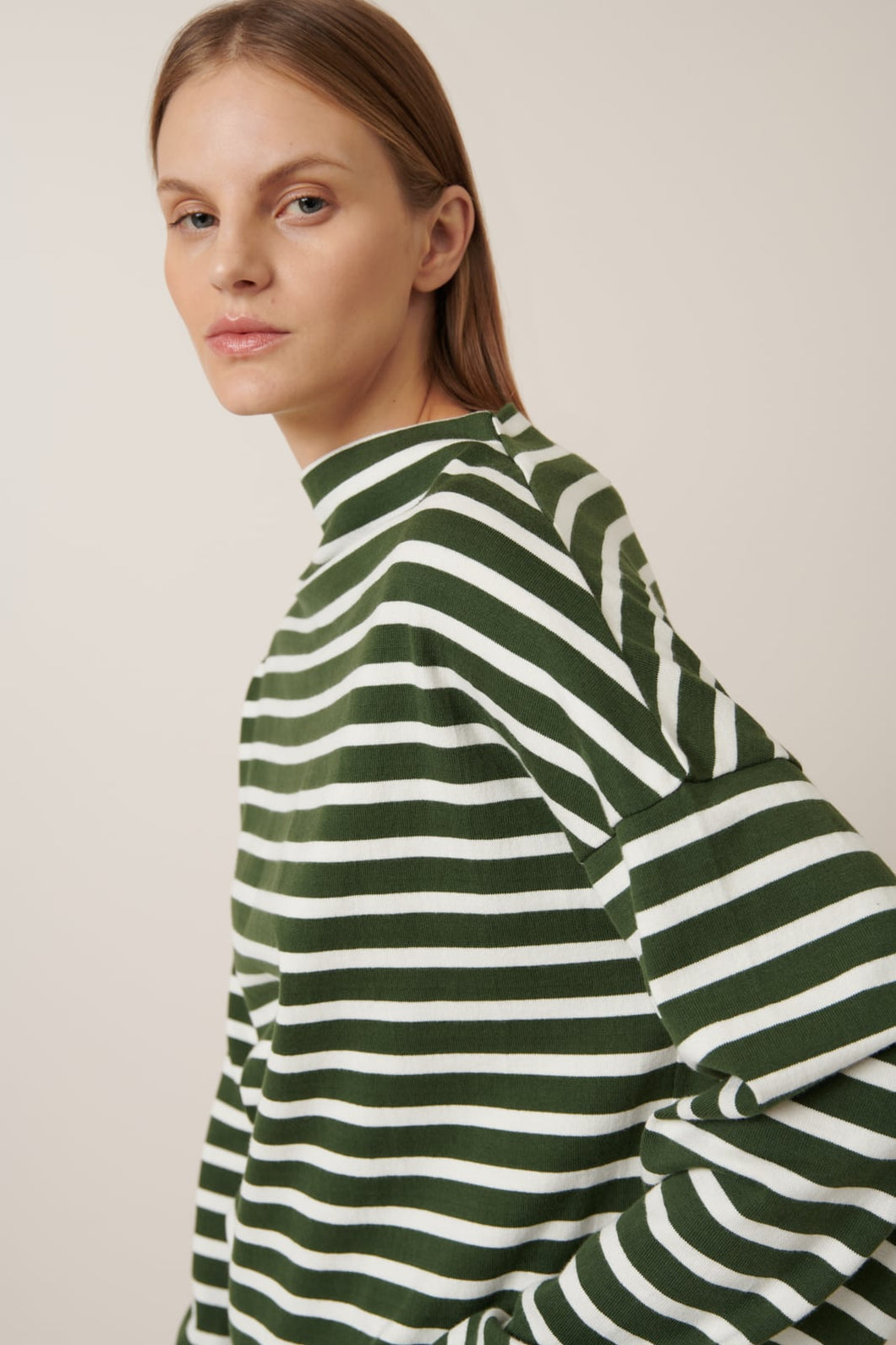 Field Top - Green Lily Stripe-KOWTOW-P&K The General Store
