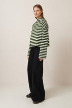 Load image into Gallery viewer, Field Top - Green Lily Stripe-KOWTOW-P&amp;K The General Store
