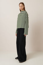 Load image into Gallery viewer, Field Top - Green Lily Stripe-KOWTOW-P&amp;K The General Store
