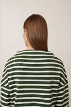 Load image into Gallery viewer, Field Top - Green Lily Stripe-KOWTOW-P&amp;K The General Store
