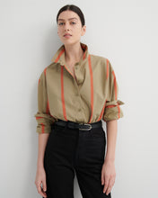 Load image into Gallery viewer, Maker Shirt - Nasturtium Stripe-KOWTOW-P&amp;K The General Store
