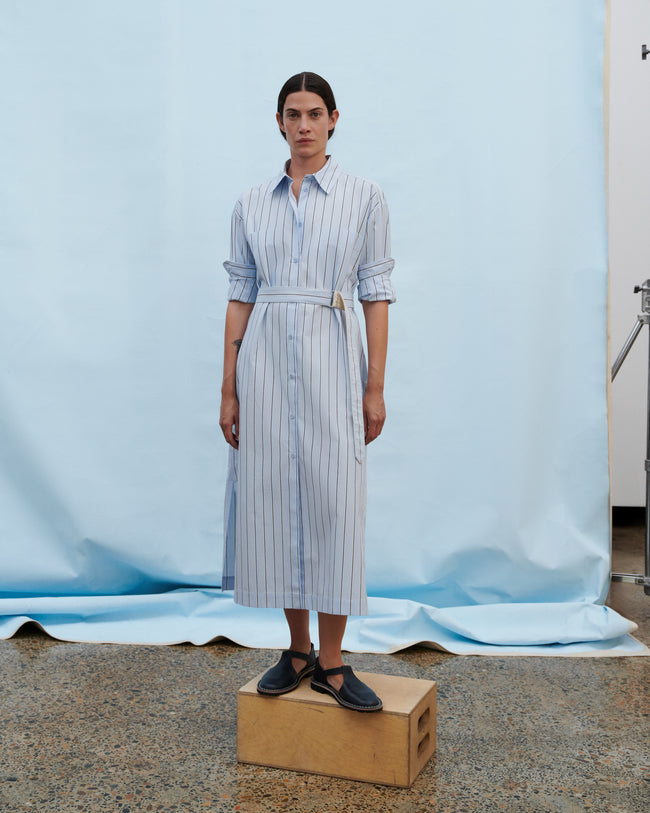 Elementary Dress - Cloud Stripe-KOWTOW-P&amp;K The General Store