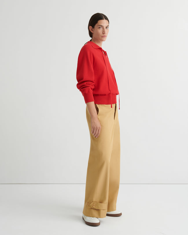 Keyhole Jumper - Poppy Red-KOWTOW-P&amp;K The General Store