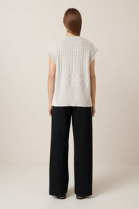 Aran Vest - Oat Melange-KOWTOW-P&amp;K The General Store