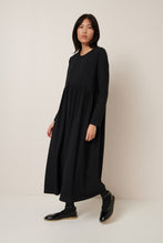 Load image into Gallery viewer, L/S Gather Dress - Black-KOWTOW-P&amp;K The General Store
