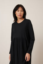 Load image into Gallery viewer, L/S Gather Dress - Black-KOWTOW-P&amp;K The General Store
