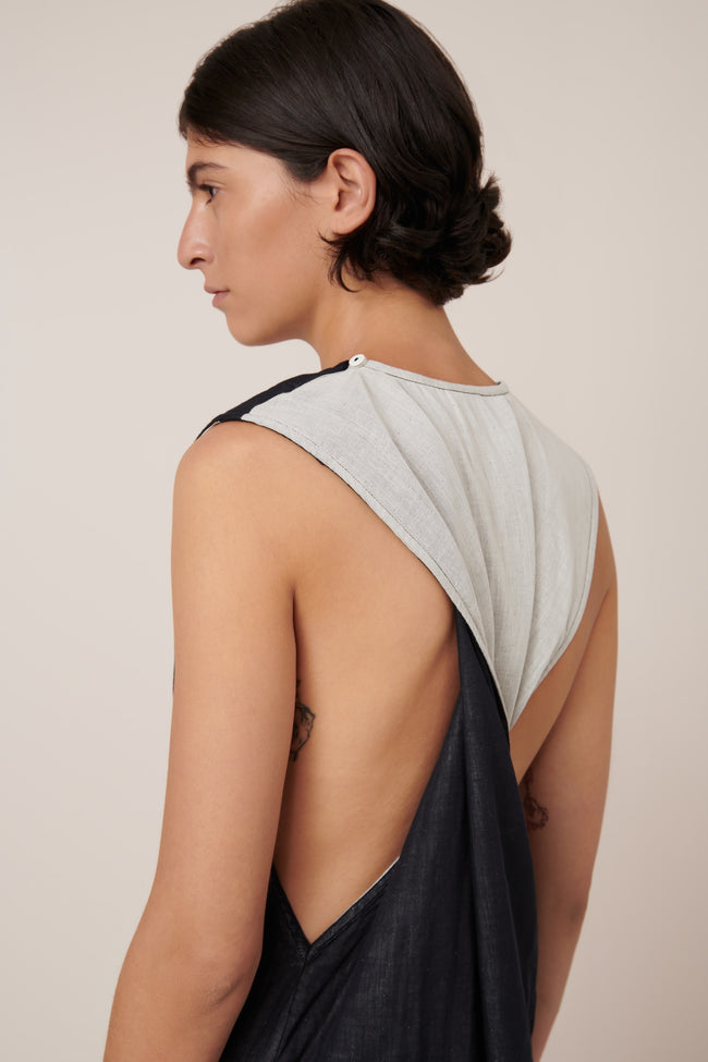 Ensemble Dress - Black Ecru-KOWTOW-P&amp;K The General Store