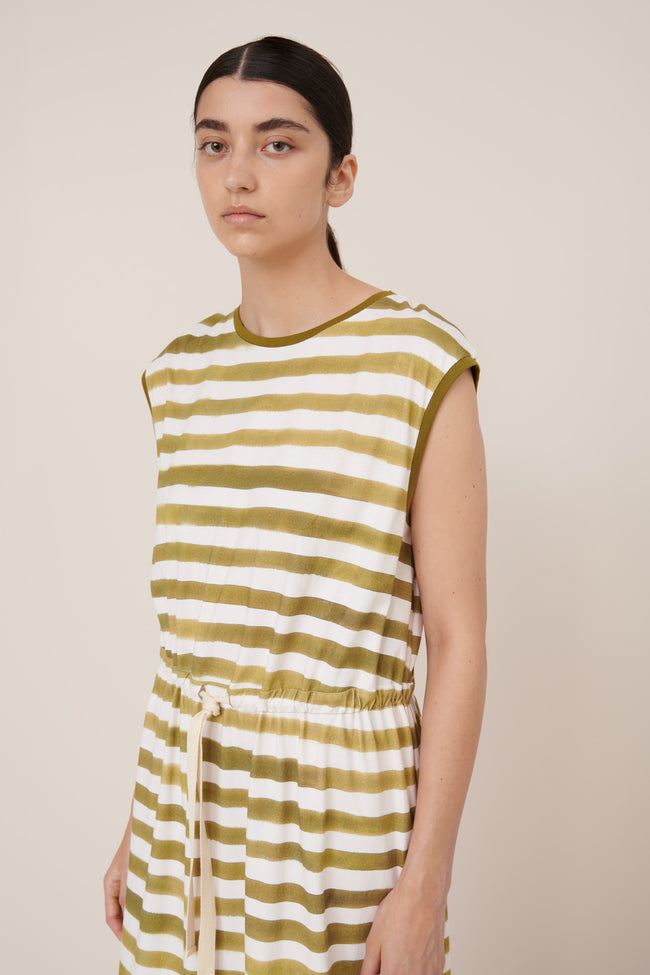 Wave Dress - Brushstroke Stripe-KOWTOW-P&amp;K The General Store
