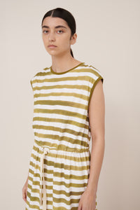 Wave Dress - Brushstroke Stripe-KOWTOW-P&amp;K The General Store