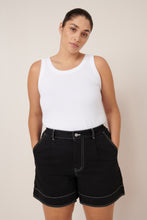 Load image into Gallery viewer, Outline Shorts - Black Denim-KOWTOW-P&amp;K The General Store
