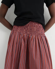 Load image into Gallery viewer, Weaver Skirt - Maroon Check-KOWTOW-P&amp;K The General Store

