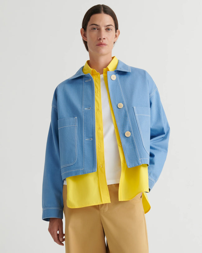 Ava Jacket - Sky Denim-KOWTOW-P&amp;K The General Store