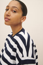 Load image into Gallery viewer, Heavy Boxy Long Sleeve Top - Navy Stripe-KOWTOW-P&amp;K The General Store
