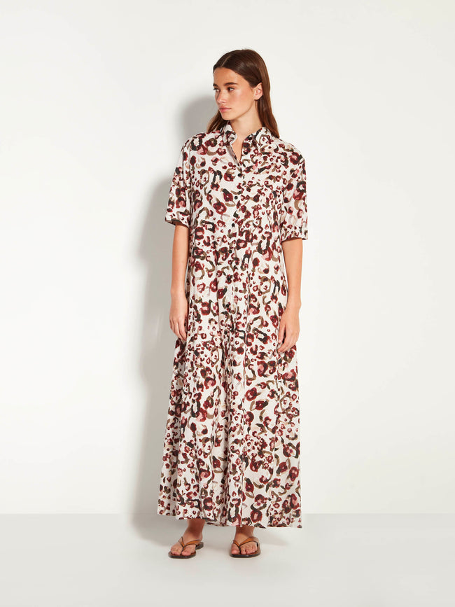 Isle Shirtdress - (Leo Cotton) Savanna-JULIETTE HOGAN-P&amp;K The General Store