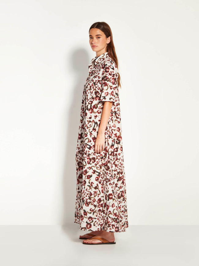 Isle Shirtdress - (Leo Cotton) Savanna-JULIETTE HOGAN-P&amp;K The General Store