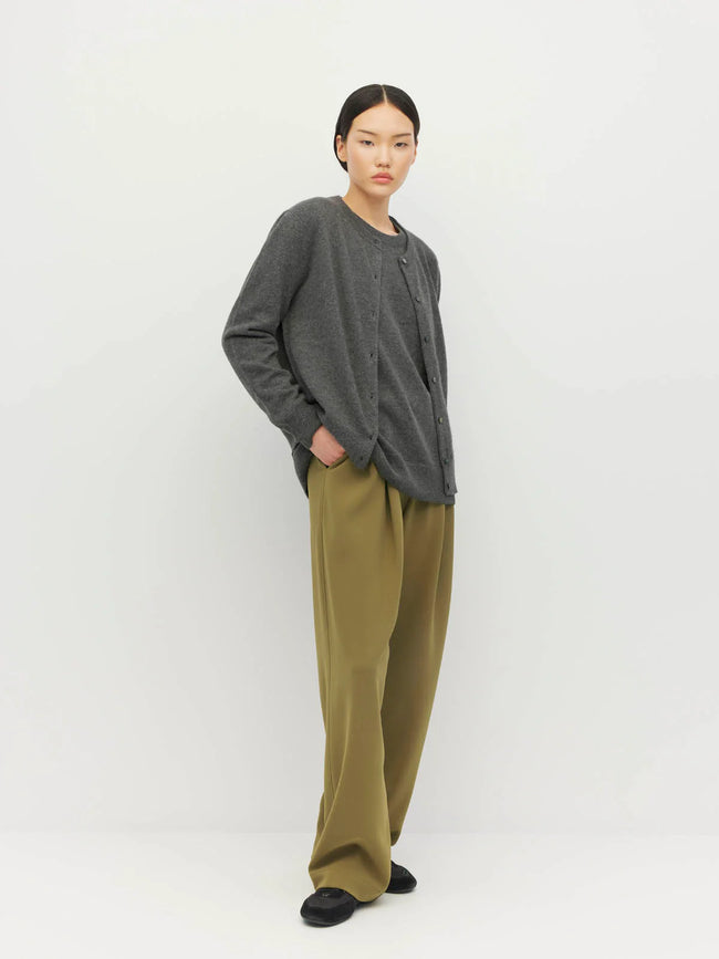 Twin Cardi (Cashmere) - Thunder-JULIETTE HOGAN-P&amp;K The General Store