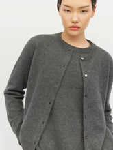 Load image into Gallery viewer, Twin Cardi (Cashmere) - Thunder-JULIETTE HOGAN-P&amp;K The General Store
