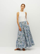 Load image into Gallery viewer, Kev Skirt - Cloud Flower Cotton - Frosted Sky-JULIETTE HOGAN-P&amp;K The General Store
