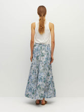 Load image into Gallery viewer, Kev Skirt - Cloud Flower Cotton - Frosted Sky-JULIETTE HOGAN-P&amp;K The General Store
