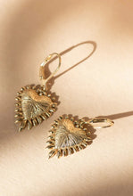 Load image into Gallery viewer, Heart Rays Earrings - 22k Gold Plate-ZOE &amp; MORGAN-P&amp;K The General Store
