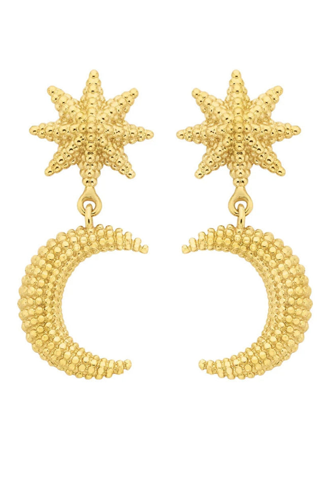 Moonlight Earrings - 22k Gold Plate-ZOE & MORGAN-P&amp;K The General Store