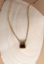 Load image into Gallery viewer, Naia Necklace - 22k Gold Vermeil with Rhodolite Garnet-ZOE &amp; MORGAN-P&amp;K The General Store
