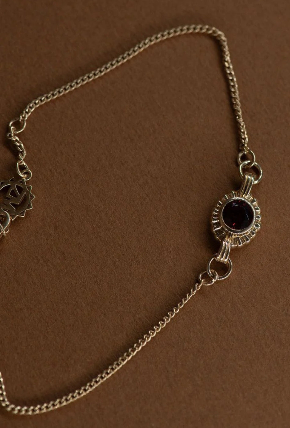 Odette Bracelet - 22k Gold Vermeil with Garnet-ZOE & MORGAN-P&K The General Store