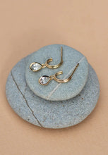 Load image into Gallery viewer, Ophelia Hoops - White Garnet Topaz
