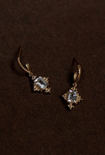Load image into Gallery viewer, Reya Earrings - 22k Gold Plate with White Topaz-ZOE &amp; MORGAN-P&amp;K The General Store
