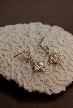 Load image into Gallery viewer, Reya Earrings - 22k Gold Plate with White Topaz-ZOE &amp; MORGAN-P&amp;K The General Store
