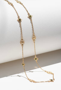 Ayllu Necklace - 22k Gold Plate with Chrome Diopside-zoe & morgan-P&amp;K The General Store