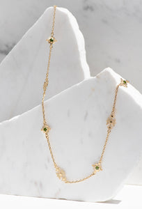 Ayllu Necklace - 22k Gold Plate with Chrome Diopside-zoe & morgan-P&amp;K The General Store