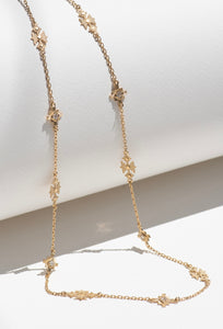 Ayllu Necklace - 22k Gold Plate with White Zircon-zoe & morgan-P&amp;K The General Store