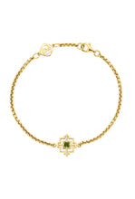 Load image into Gallery viewer, Centred Bracelet - 22k Gold Plate with Chrome Diopside-zoe &amp; morgan-P&amp;K The General Store
