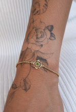 Load image into Gallery viewer, Centred Bracelet - 22k Gold Plate with Chrome Diopside-zoe &amp; morgan-P&amp;K The General Store
