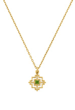 Load image into Gallery viewer, Centred Necklace - 22k Gold Plate with Chrome Diopside-zoe &amp; morgan-P&amp;K The General Store
