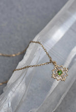 Load image into Gallery viewer, Centred Necklace - 22k Gold Plate with Chrome Diopside-zoe &amp; morgan-P&amp;K The General Store
