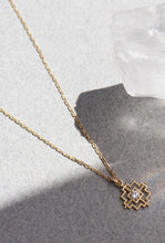 Load image into Gallery viewer, Centred Necklace - 22k Gold Plate with White Zircon-zoe &amp; morgan-P&amp;K The General Store
