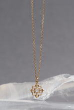 Load image into Gallery viewer, Centred Necklace - 22k Gold Plate with White Zircon-zoe &amp; morgan-P&amp;K The General Store
