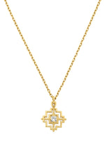 Load image into Gallery viewer, Centred Necklace - 22k Gold Plate with White Zircon-zoe &amp; morgan-P&amp;K The General Store
